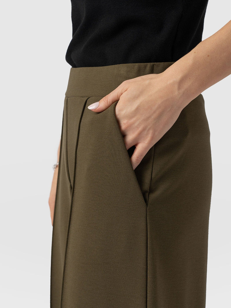 Keller Wide Leg Pant Khaki - Women's Pants | Saint + Sofia® US