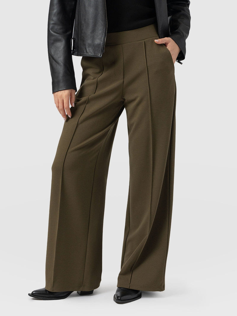 Keller Wide Leg Pant Khaki - Women's Pants | Saint + Sofia® US