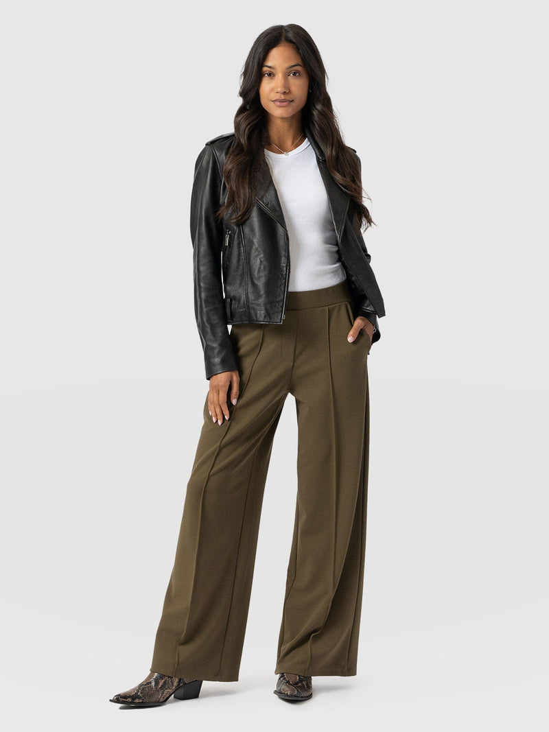 Keller Wide Leg Pant Khaki - Women's Pants | Saint + Sofia® US