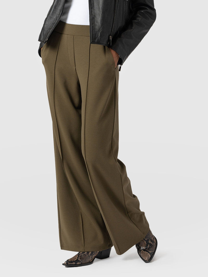 Keller Wide Leg Pant Khaki - Women's Pants | Saint + Sofia® US