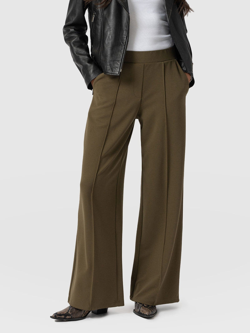 Keller Wide Leg Pant Khaki - Women's Pants | Saint + Sofia® US