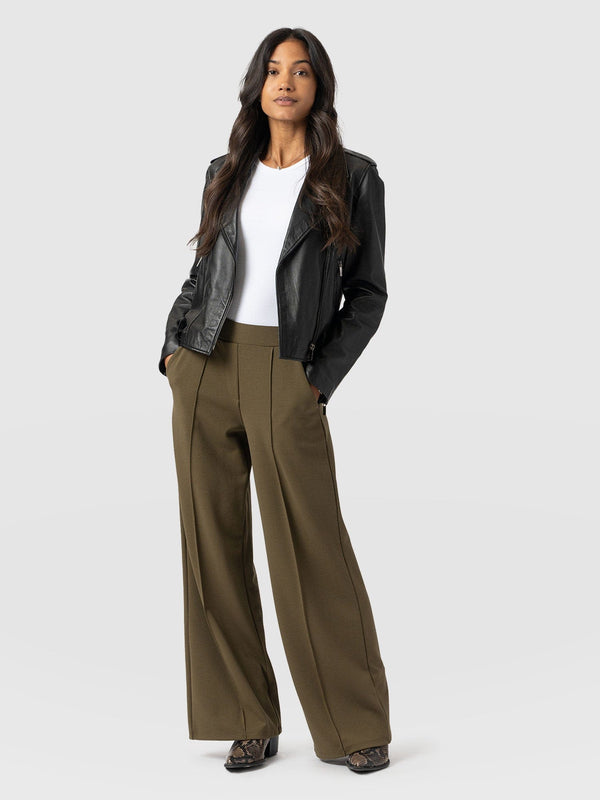 Keller Wide Leg Pant Khaki - Women's Pants | Saint + Sofia® US