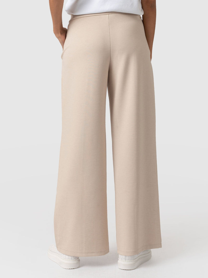 Keller Wide Leg Pant Light Beige - Women's Pants | Saint + Sofia® USA