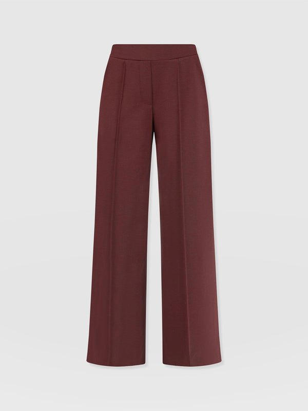 Keller Wide Leg Pant Maroon - Women's Pants | Saint + Sofia® US