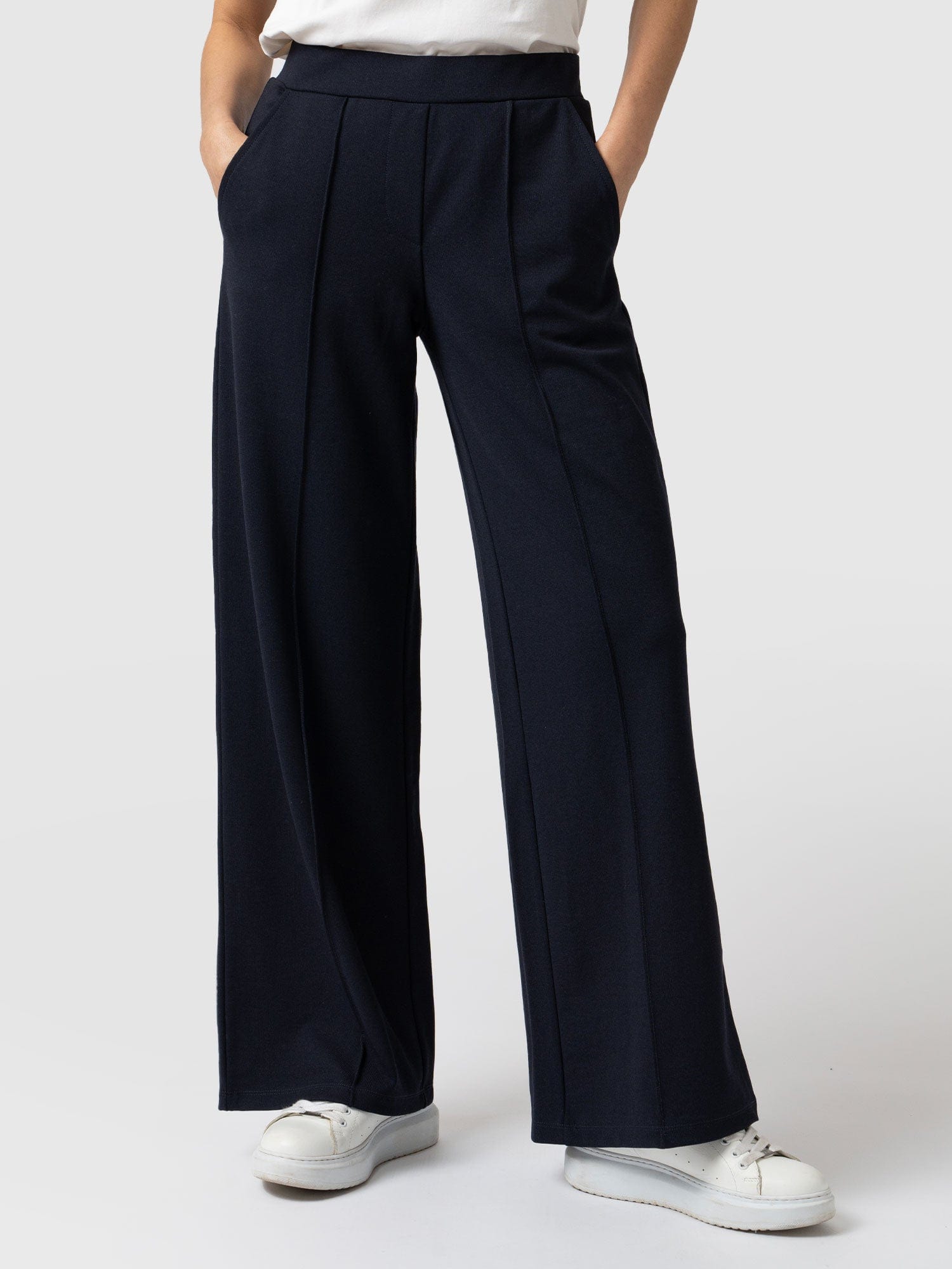 Keller Wide Leg Pant Navy - Women's Pants | Saint + Sofia® USA – Saint ...