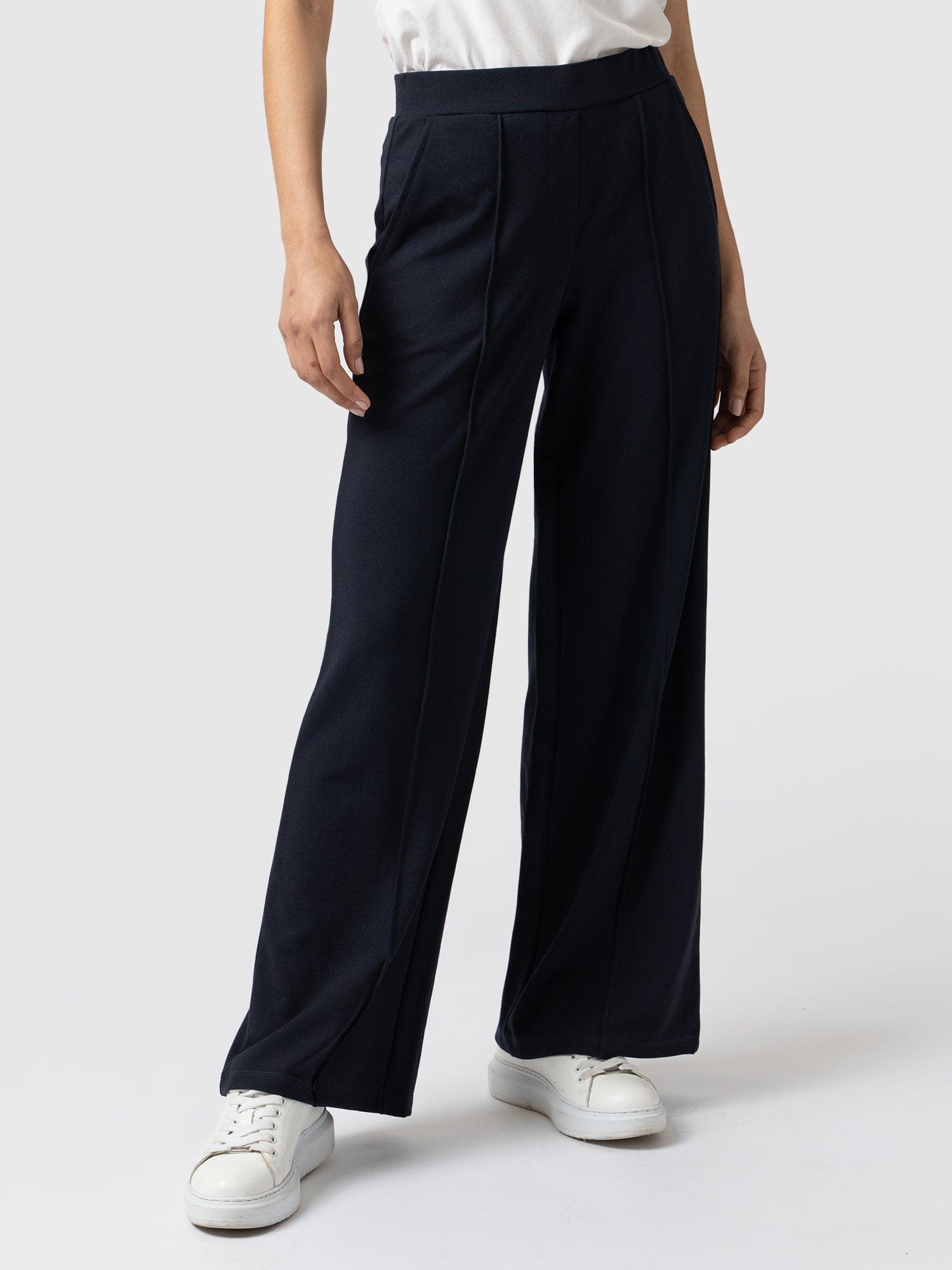 Keller Wide Leg Pant Navy Women's Pants Saint + Sofia® USA Saint — free download