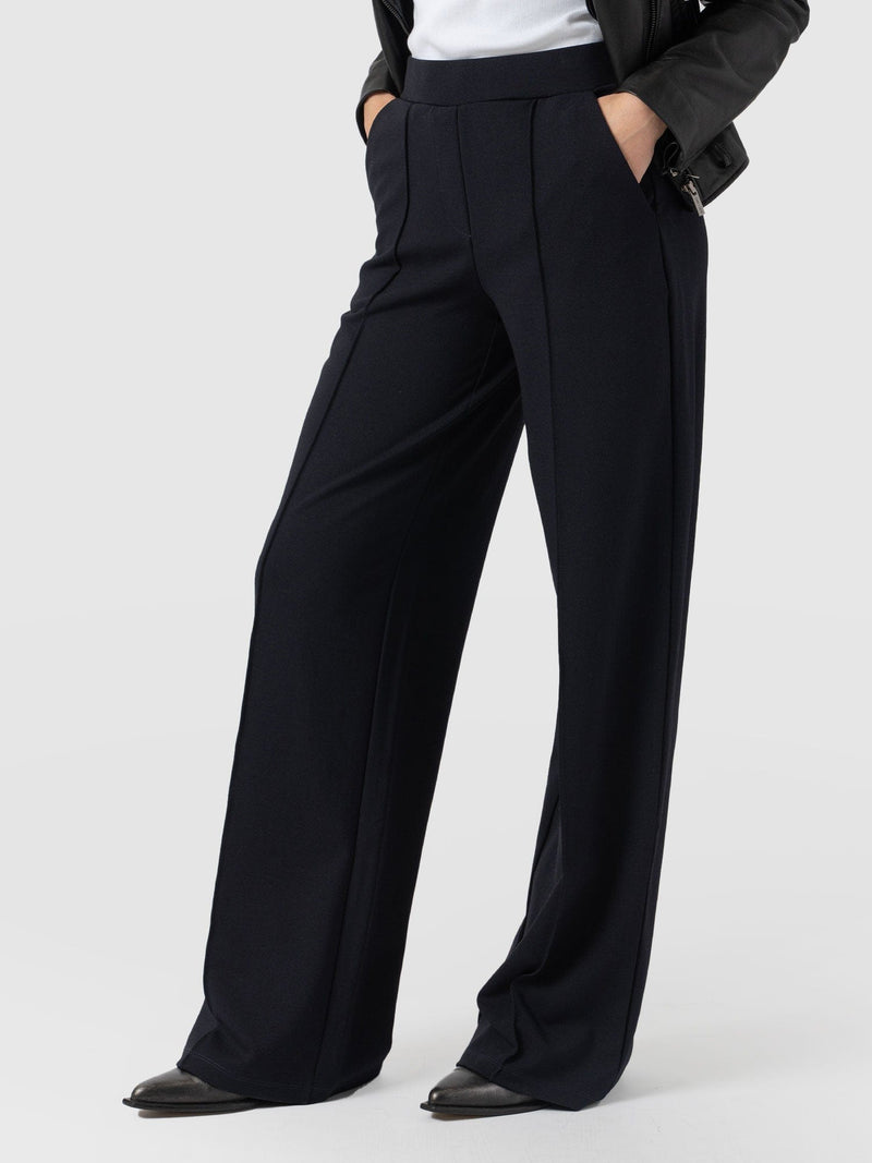 Keller Wide Leg Pant Navy - Women's Pants | Saint + Sofia® USA