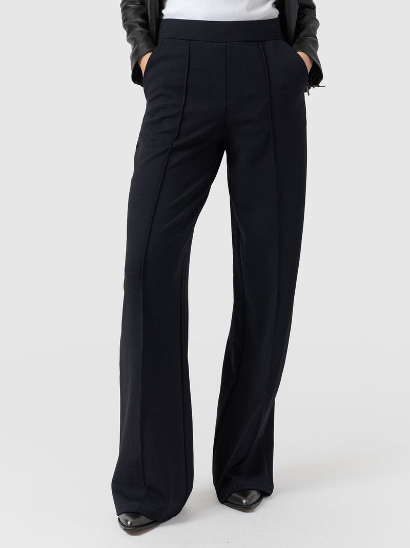 Keller Wide Leg Pant Navy - Women's Pants | Saint + Sofia® USA