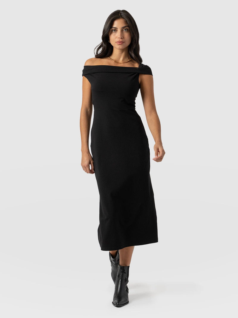 Kelsea Midaxi Dress Black - Women's Dresses | Saint + Sofia® USA