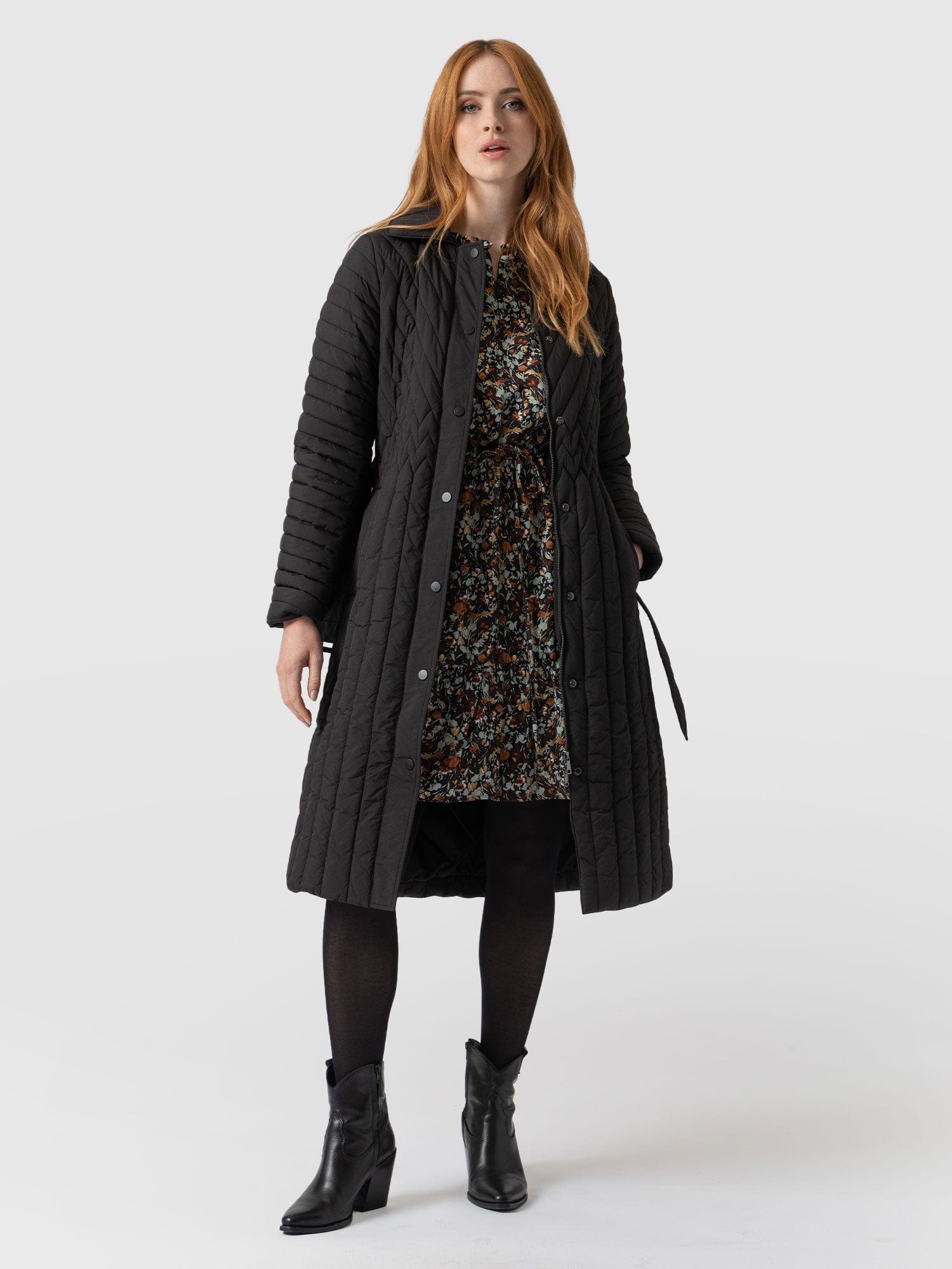 Kelson Quilted Coat - Black