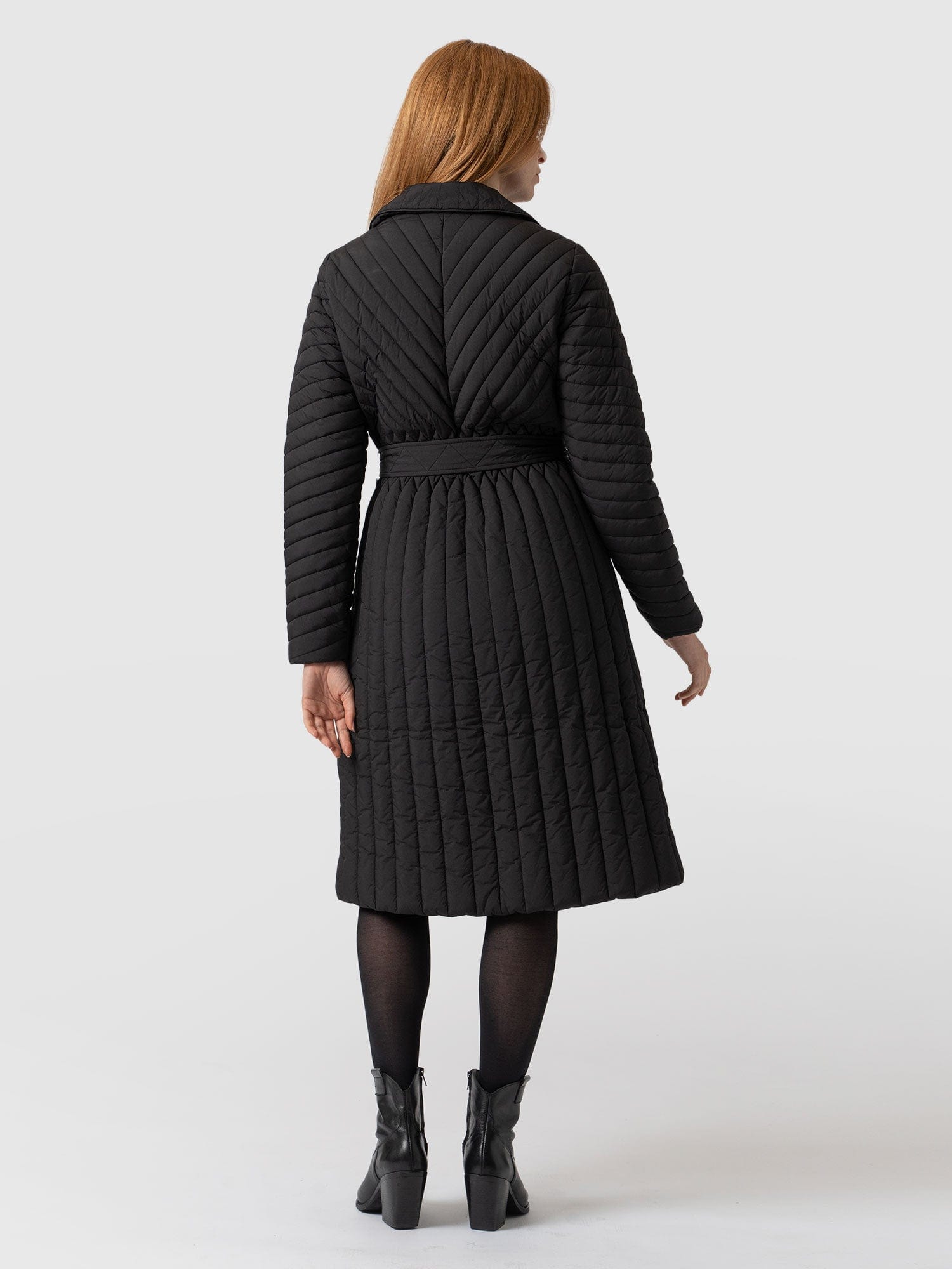 Kelson Quilted Coat Black - Women's Coats | Saint + Sofia® USA