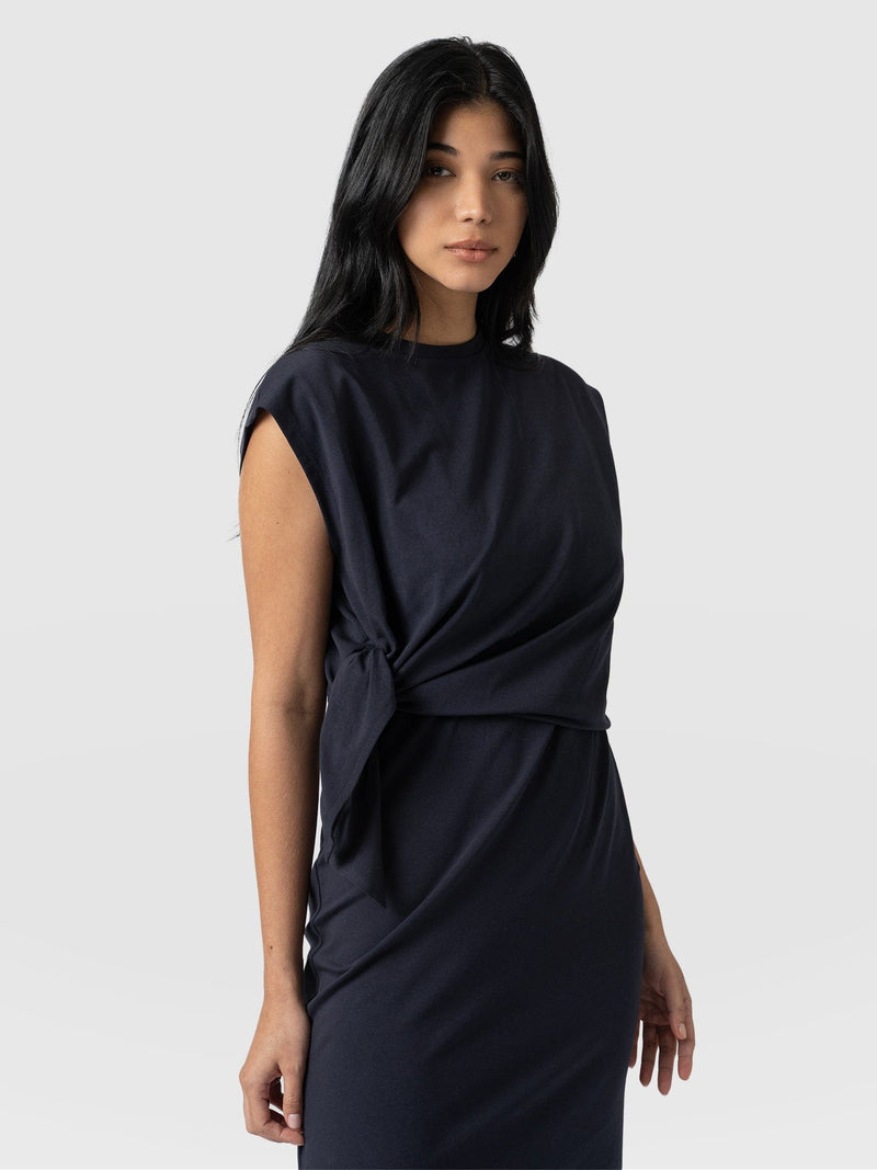 Kensal Knot Dress Navy - Women's Dresses | Saint + Sofia® USA
