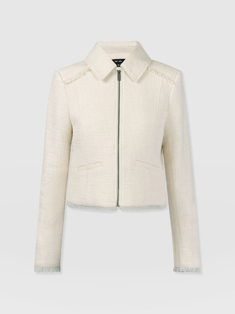 Kinley Jacket Cream - Women's Jackets | Saint + Sofia® US