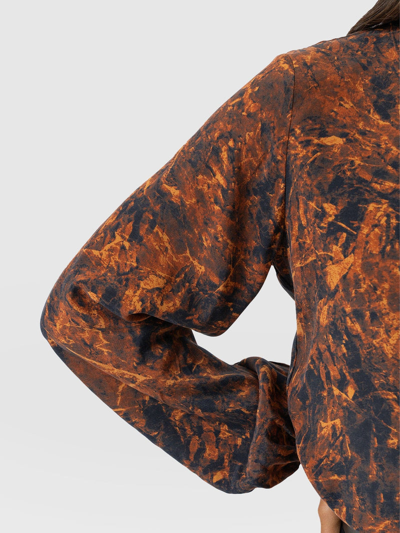 Kristen Blouse - Brown Marble - Women's Blouses | Saint + Sofia® USA