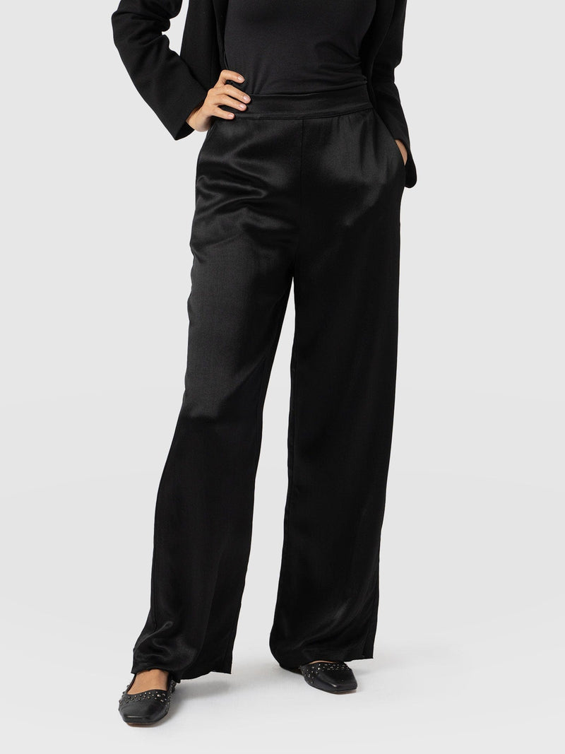 Langley Wide Leg Pant Black - Women's Pants | Saint + Sofia® US