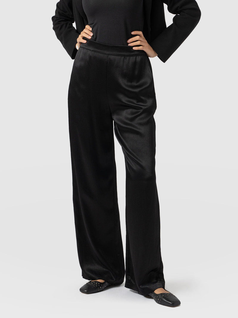 Langley Wide Leg Pant Black - Women's Pants | Saint + Sofia® US