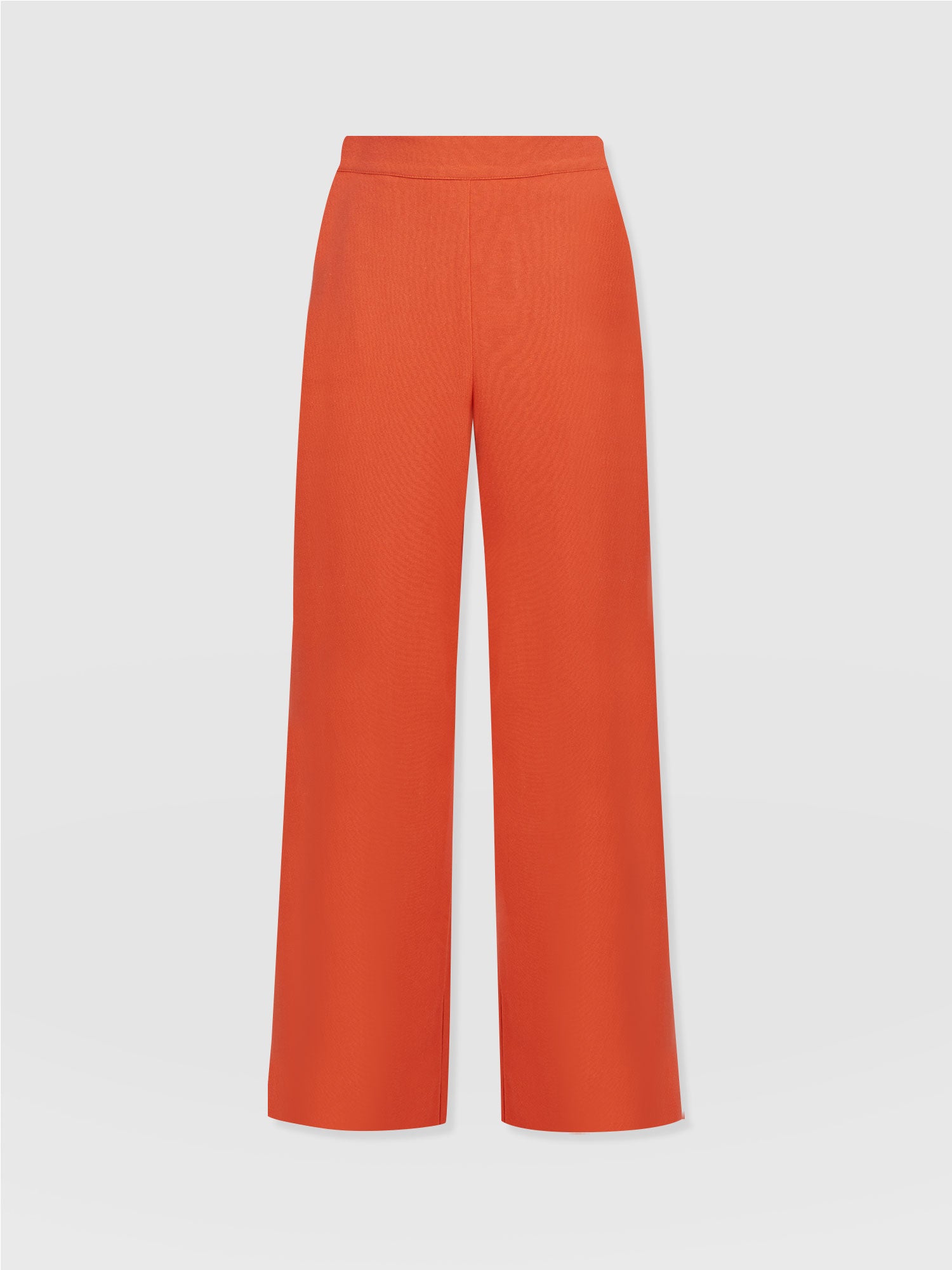 Corinne Wide Leg Linen Pant - Burnt Orange - Women's Trousers | Saint + Sofia® USA