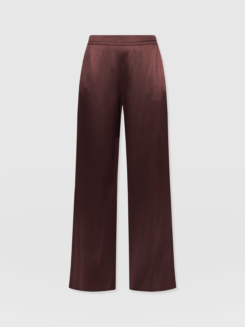 Langley Wide Leg Pant Maroon - Women's Pants | Saint + Sofia® US