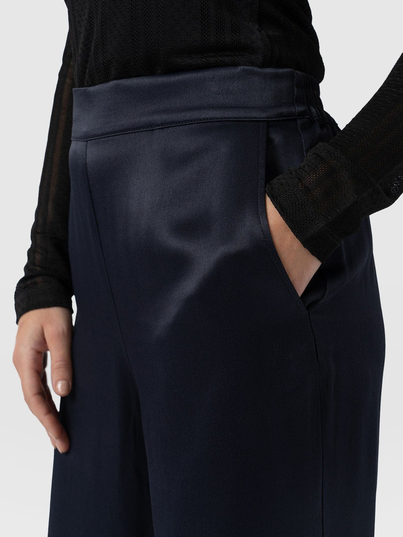 Langley Wide Leg Pant Navy - Women's Pants | Saint + Sofia® US