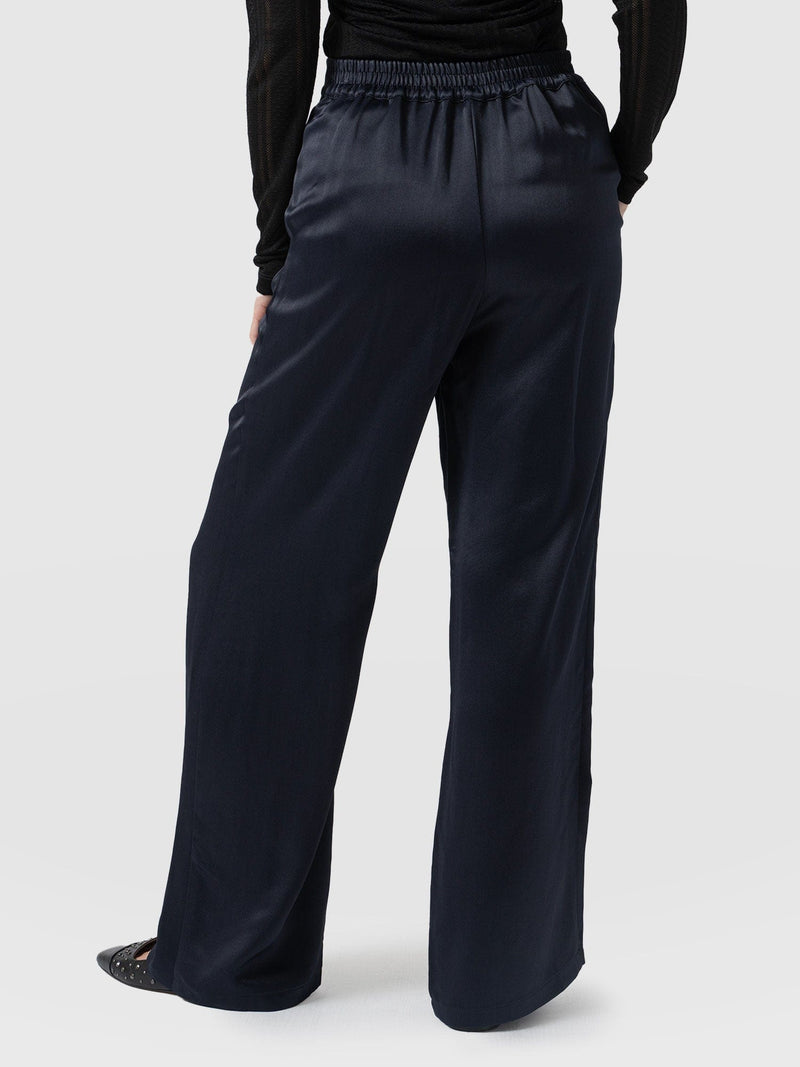 Langley Wide Leg Pant Navy - Women's Pants | Saint + Sofia® US