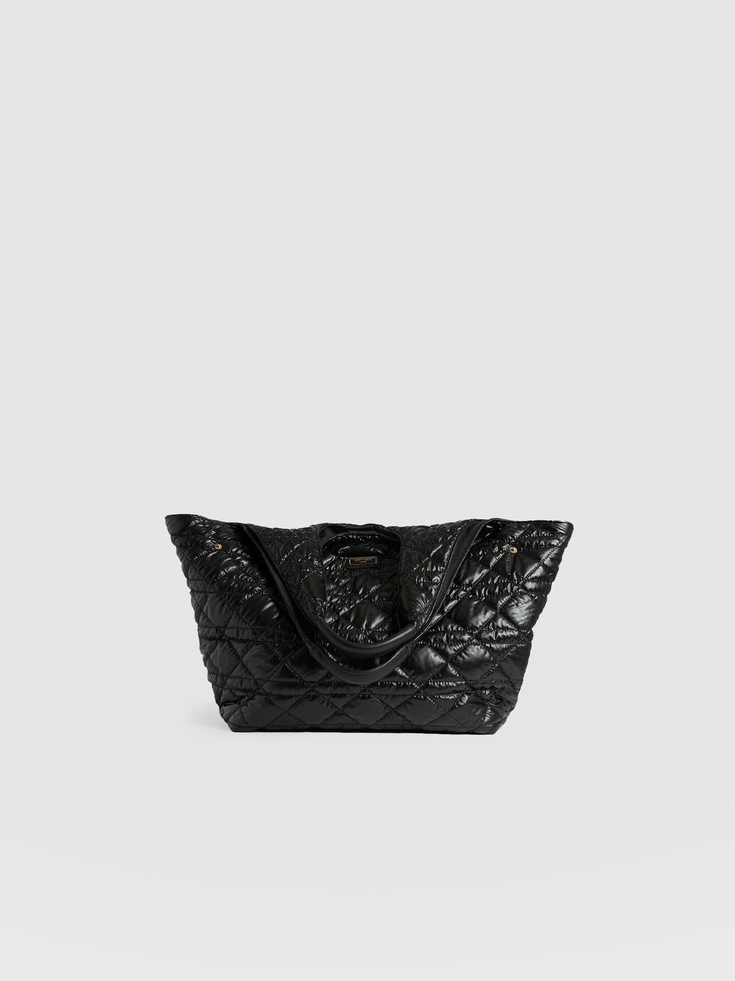 Large Stella Quilted Shoulder Tote Bag Black - Women's Bags | Saint + Sofia® US
