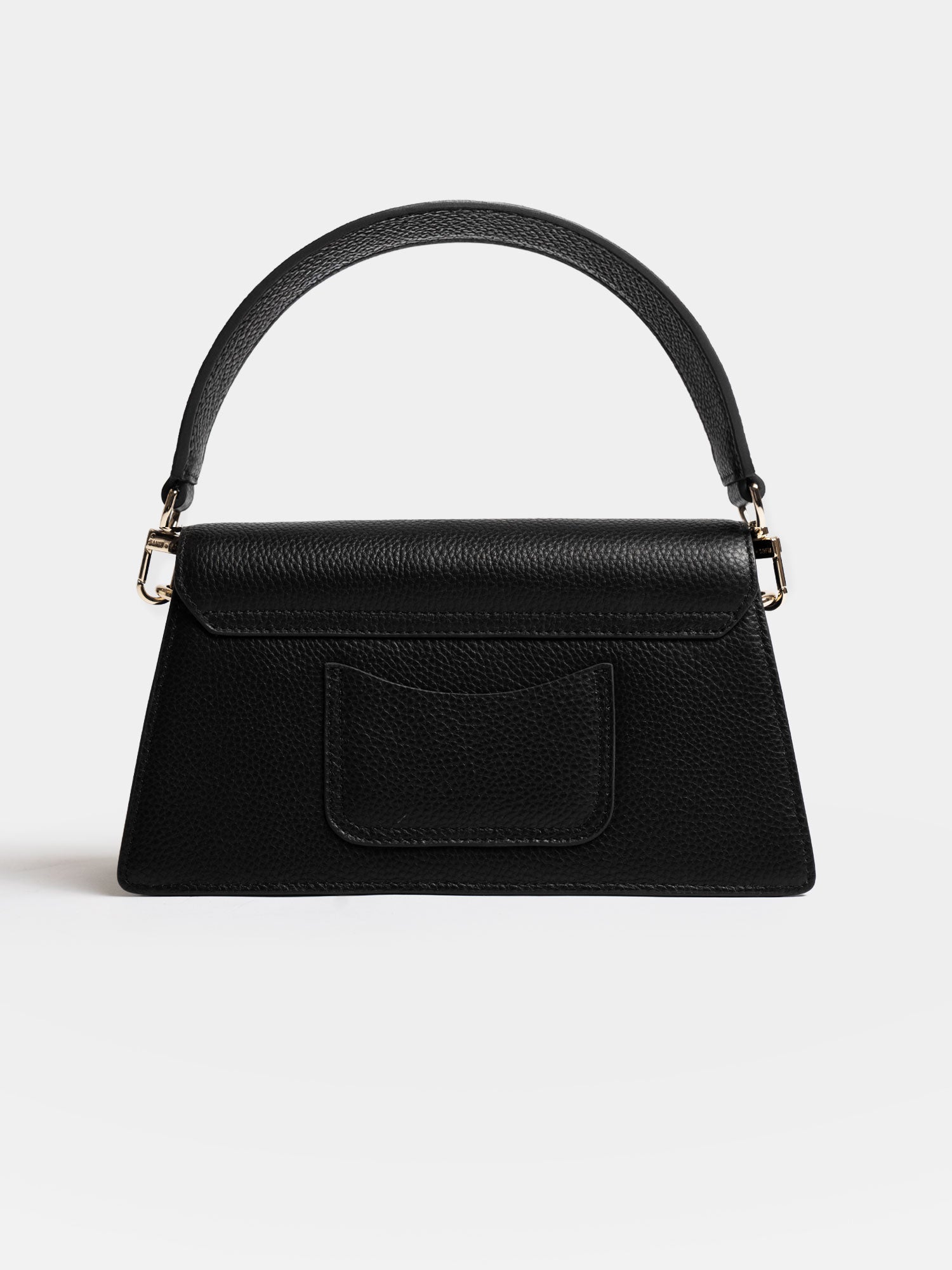 Lennox Half Flap Bag - Black - Women's Handbags | Saint + Sofia® USA