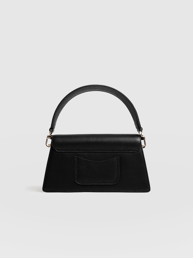 Lennox Half Flap Bag - Black - Women's Handbags | Saint + Sofia® USA