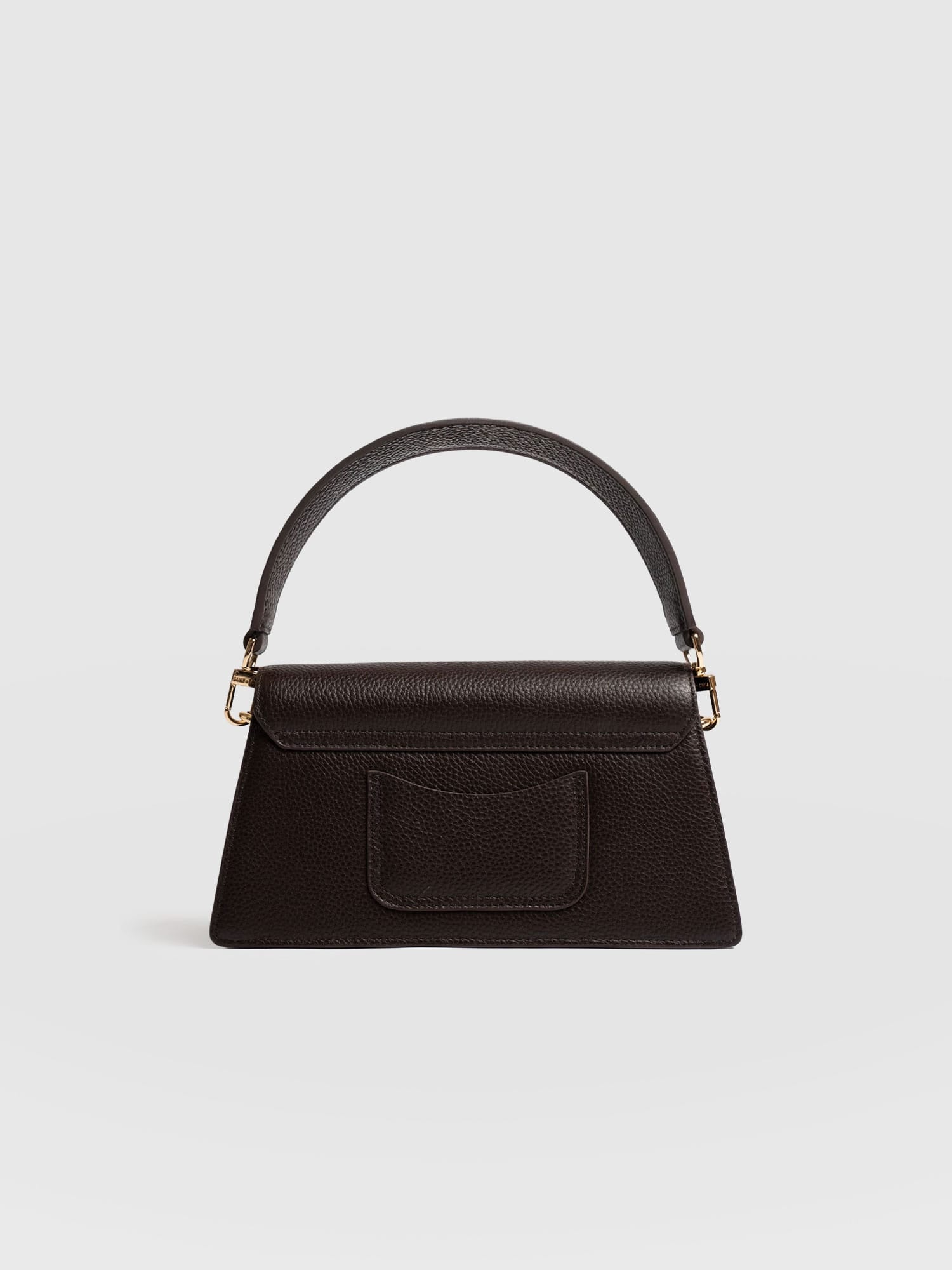 Lennox Half Flap Bag - Chocolate - Women's Handbags | Saint + Sofia® USA