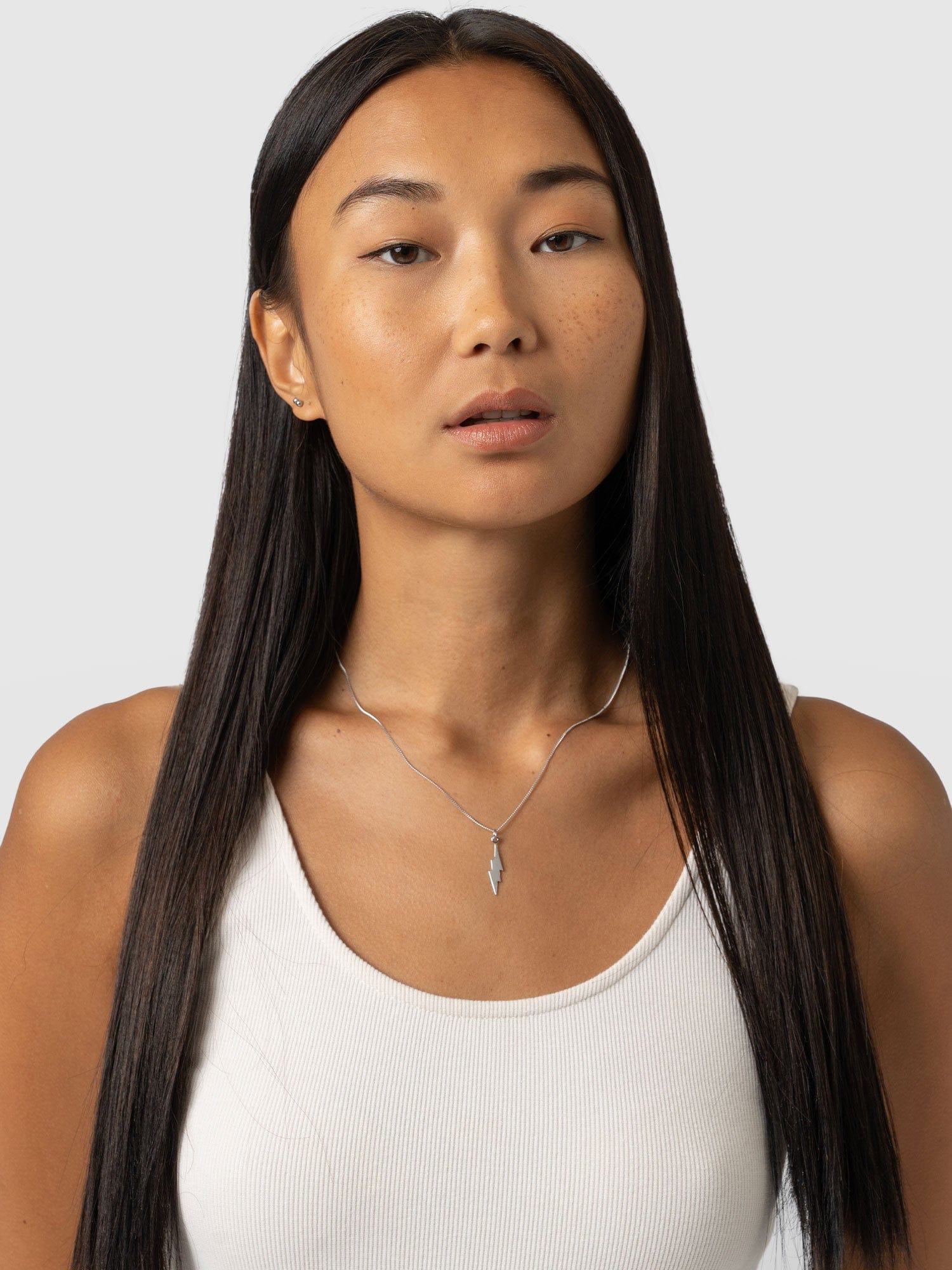 Lightning Bolt Pendant Necklace Silver - Women's Necklaces | Saint + Sofia® UK