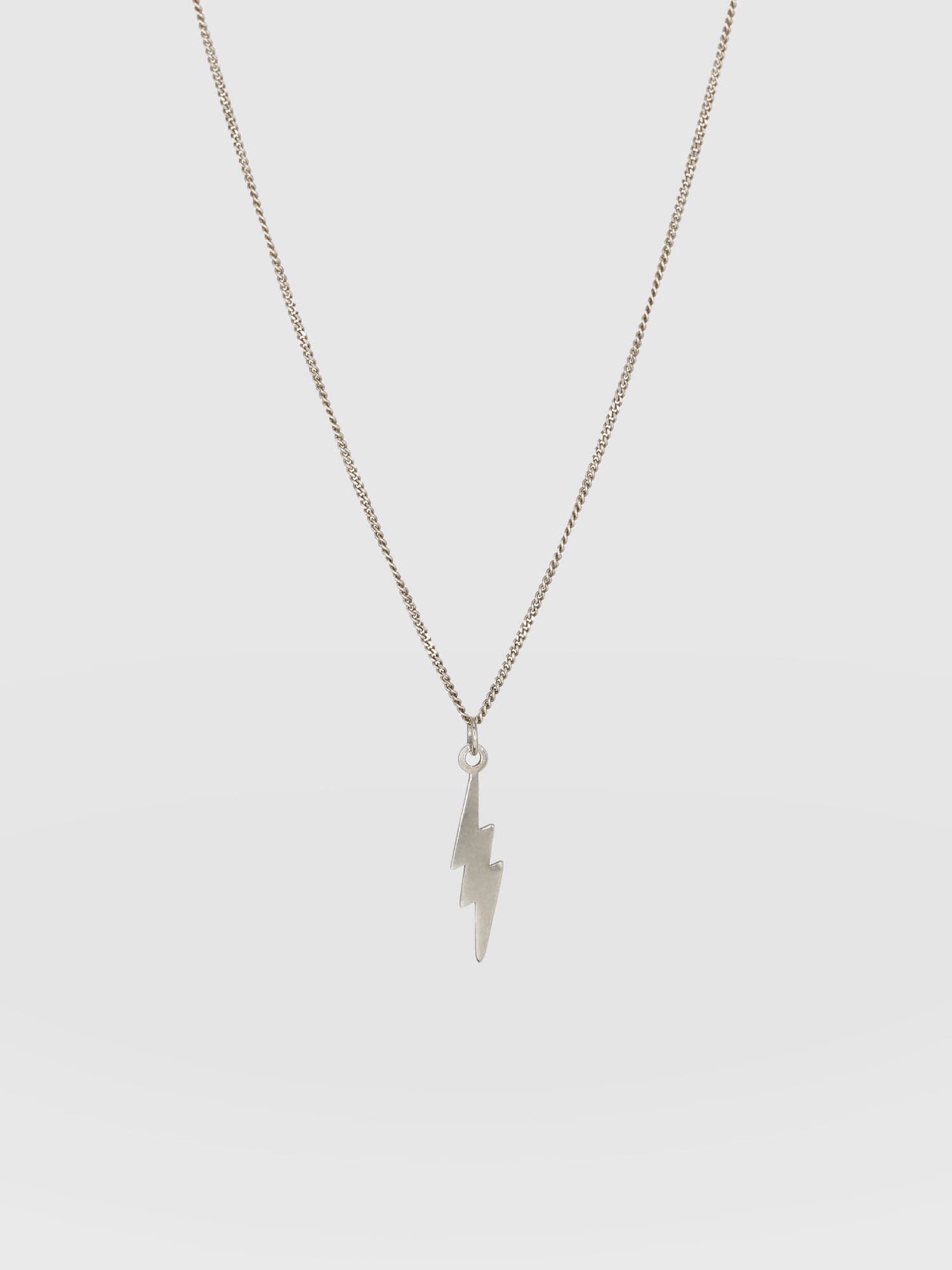Lightning Bolt Necklace in Sterling Silver - FashionJunkie4Life