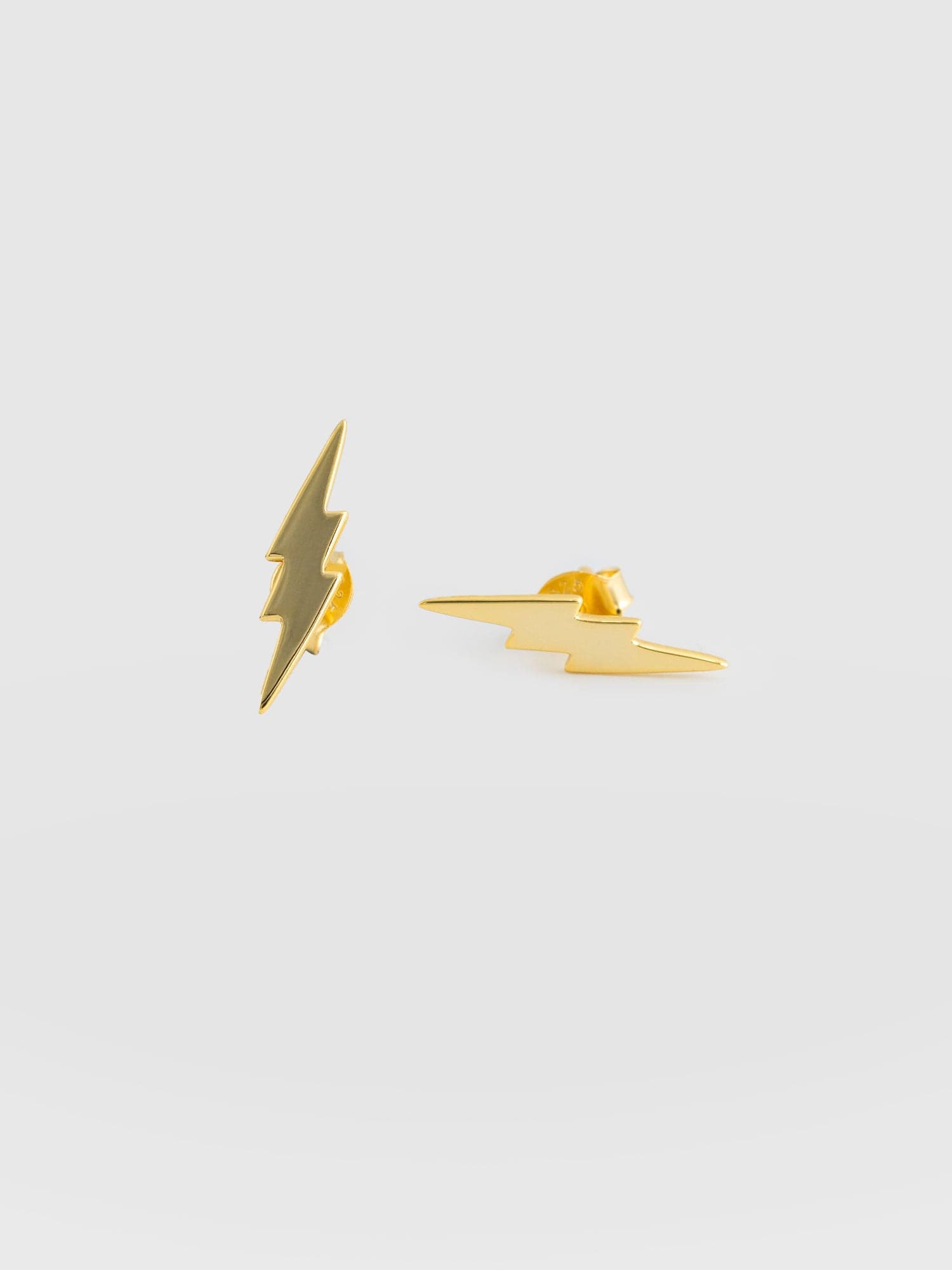 Lightning Earrings - Gold