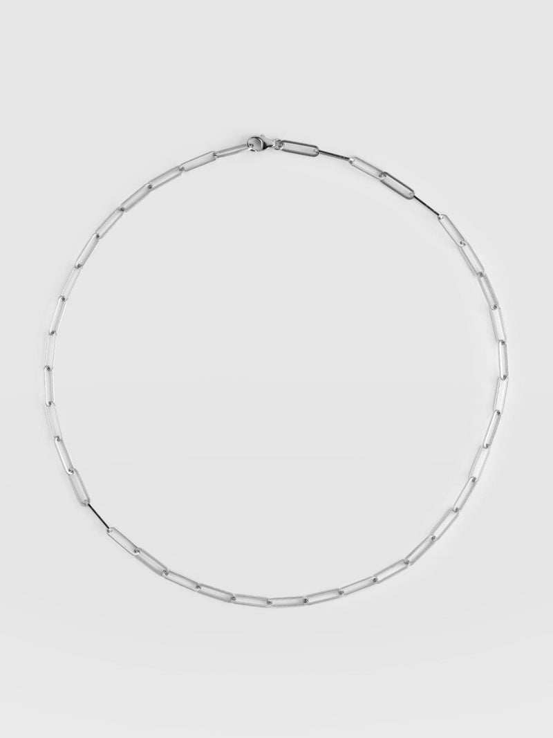 Link Chain Necklace Silver - Women's Jewellery | Saint + Sofia® USA