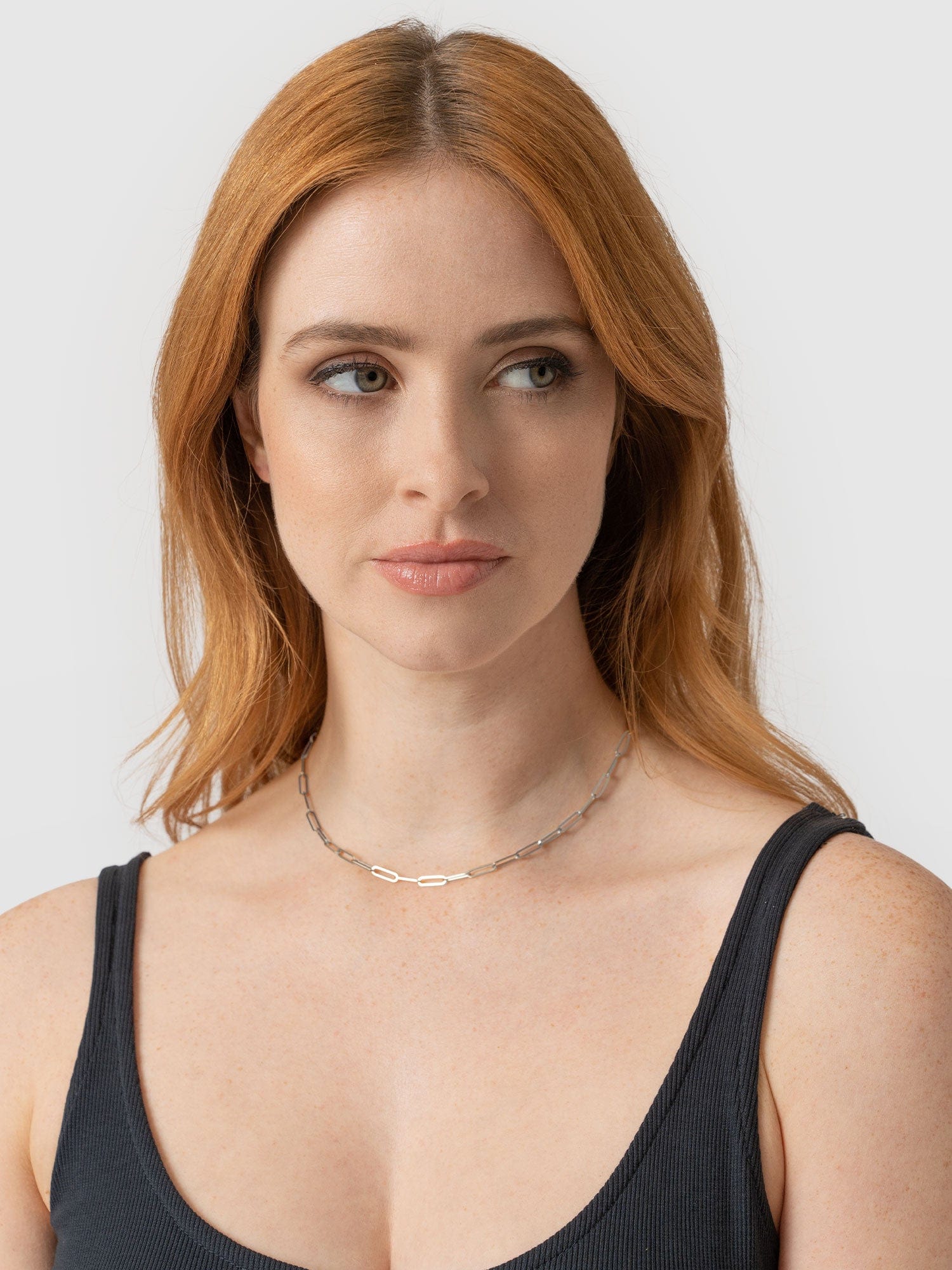 Link Chain Necklace Silver - Women's Jewellery | Saint + Sofia® USA