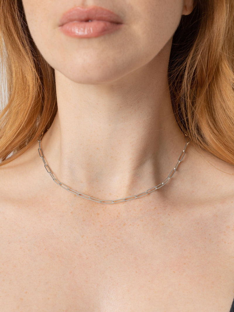 Link Chain Necklace Silver - Women's Jewellery | Saint + Sofia® USA