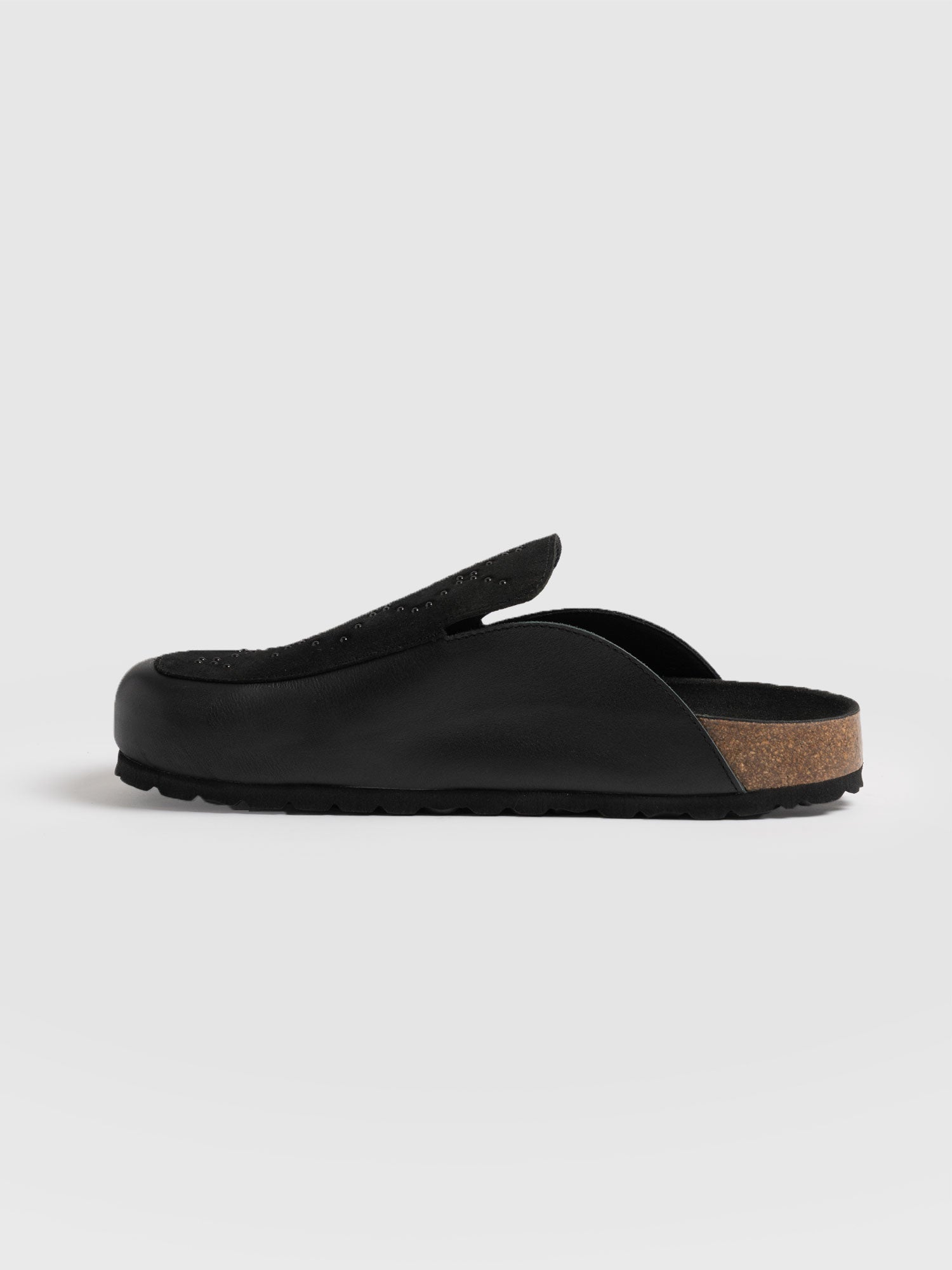 Lottie Studded Clogs Black - Women's Shoes | Saint + Sofia® UK