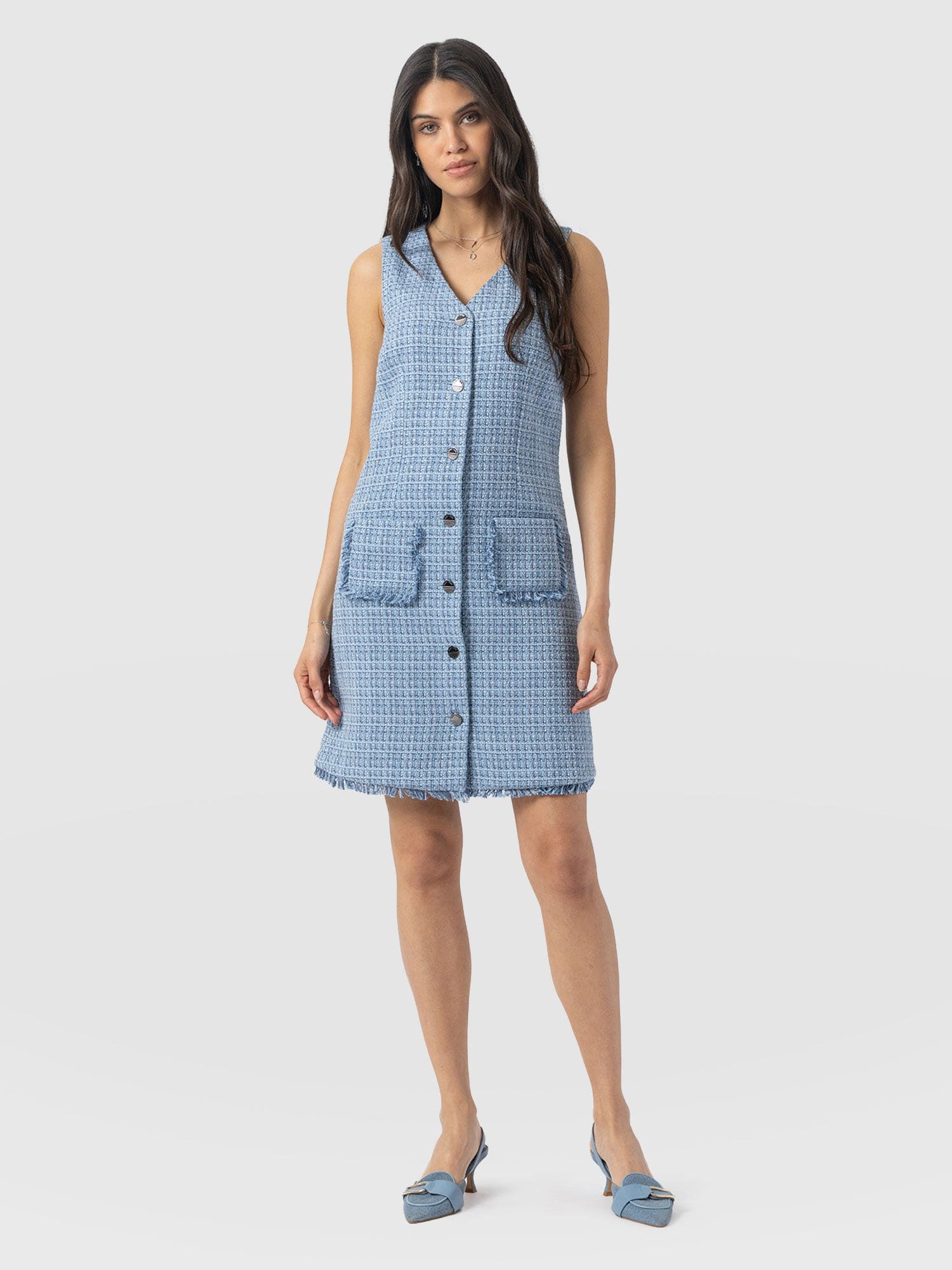 Luther Mini Dress Pale Blue - Women's Dresses | Saint + Sofia® US