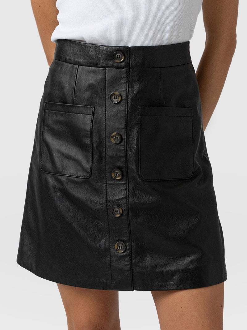 Luther Mini Skirt Black  - Women's Skirts | Saint + Sofia® US