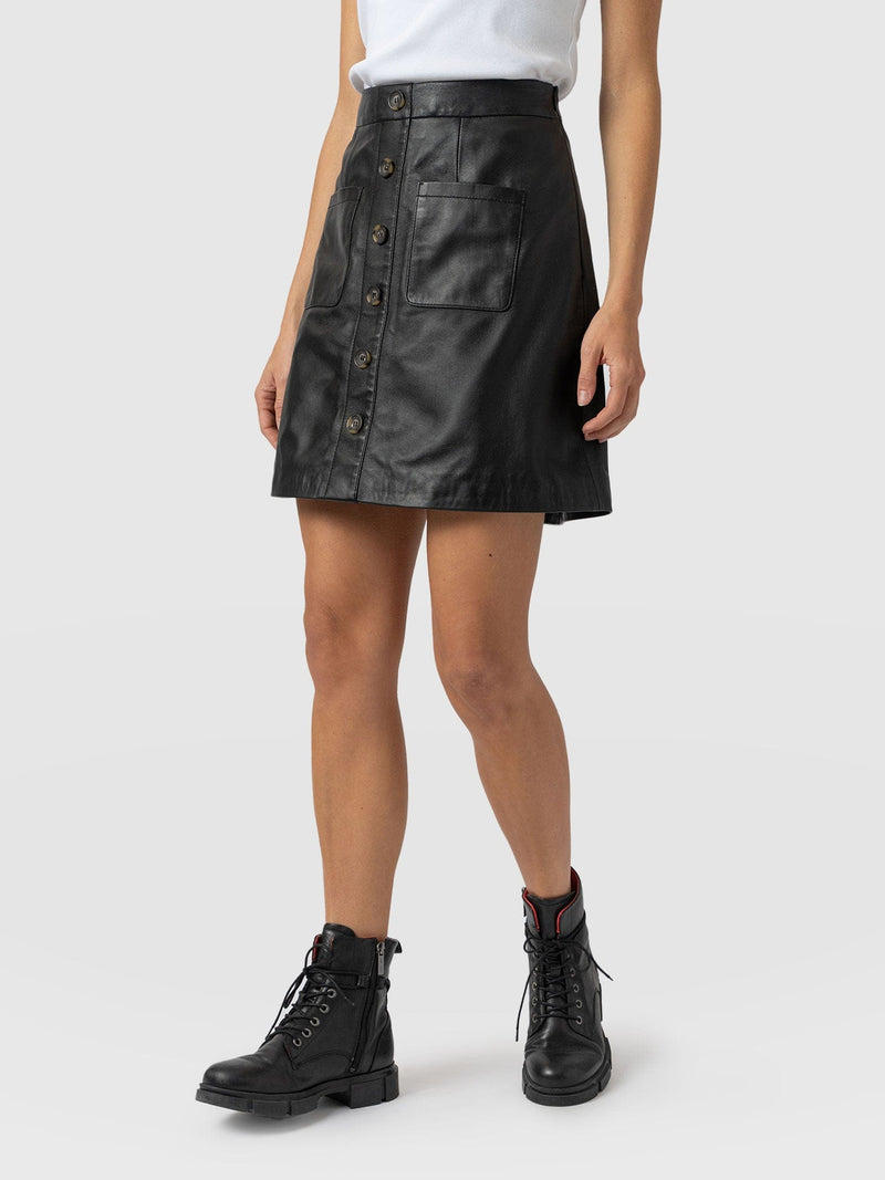 Luther Mini Skirt Black  - Women's Skirts | Saint + Sofia® US