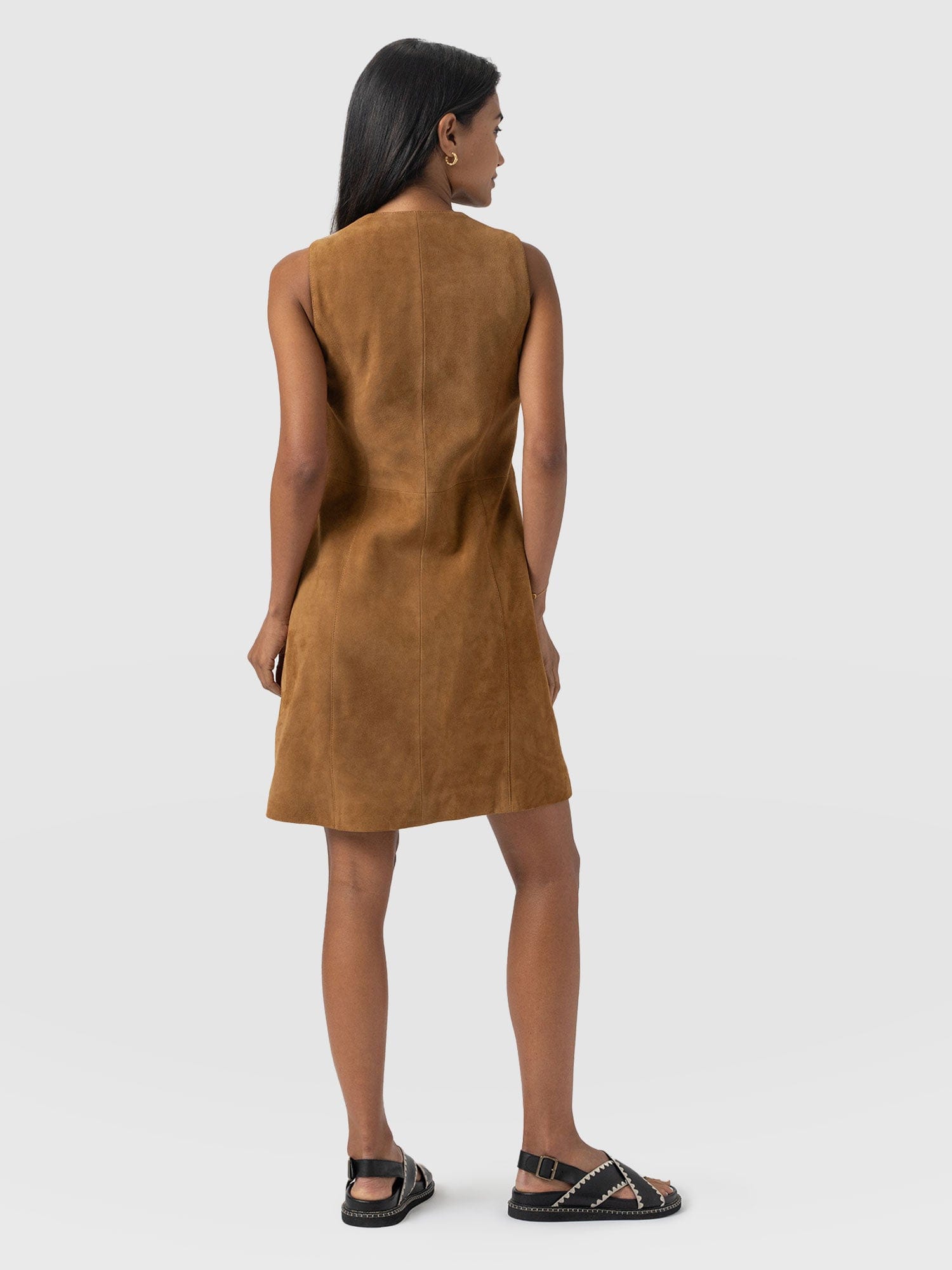 Luther Suede Mini Dress - Camel - Women's Dresses | Saint + Sofia® US