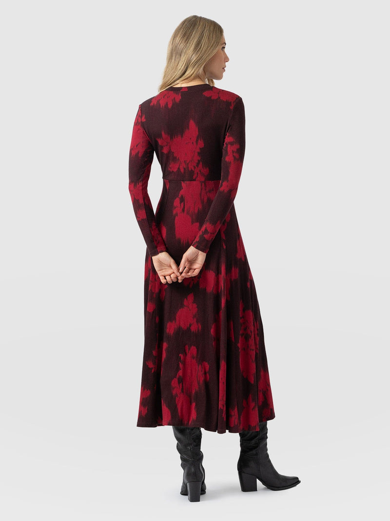 Macie Zip Up Dress - Pink Fade Floral - Women's Dresses | Saint + Sofia® USA