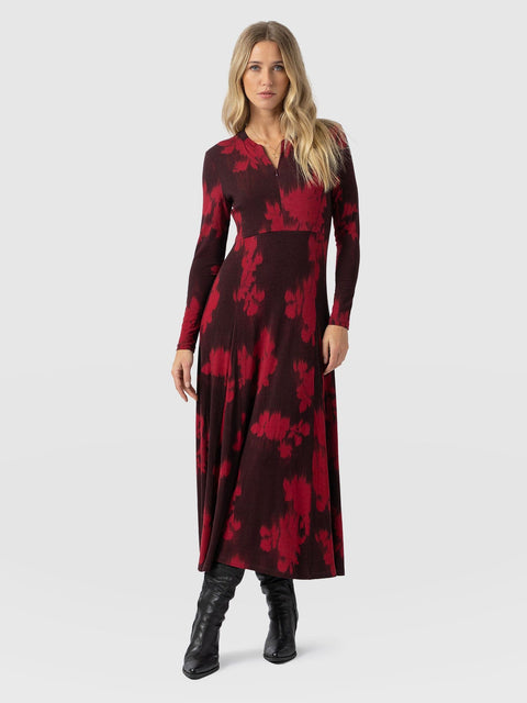 Macie Zip Up Dress - Pink Fade Floral - Women's Dresses | Saint + Sofia® USA