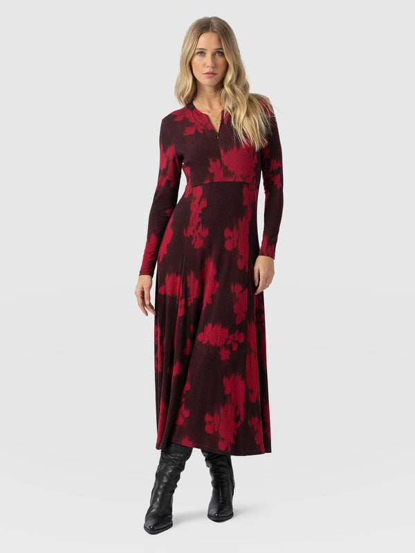 Macie Zip Up Dress - Pink Fade Floral - Women's Dresses | Saint + Sofia® USA