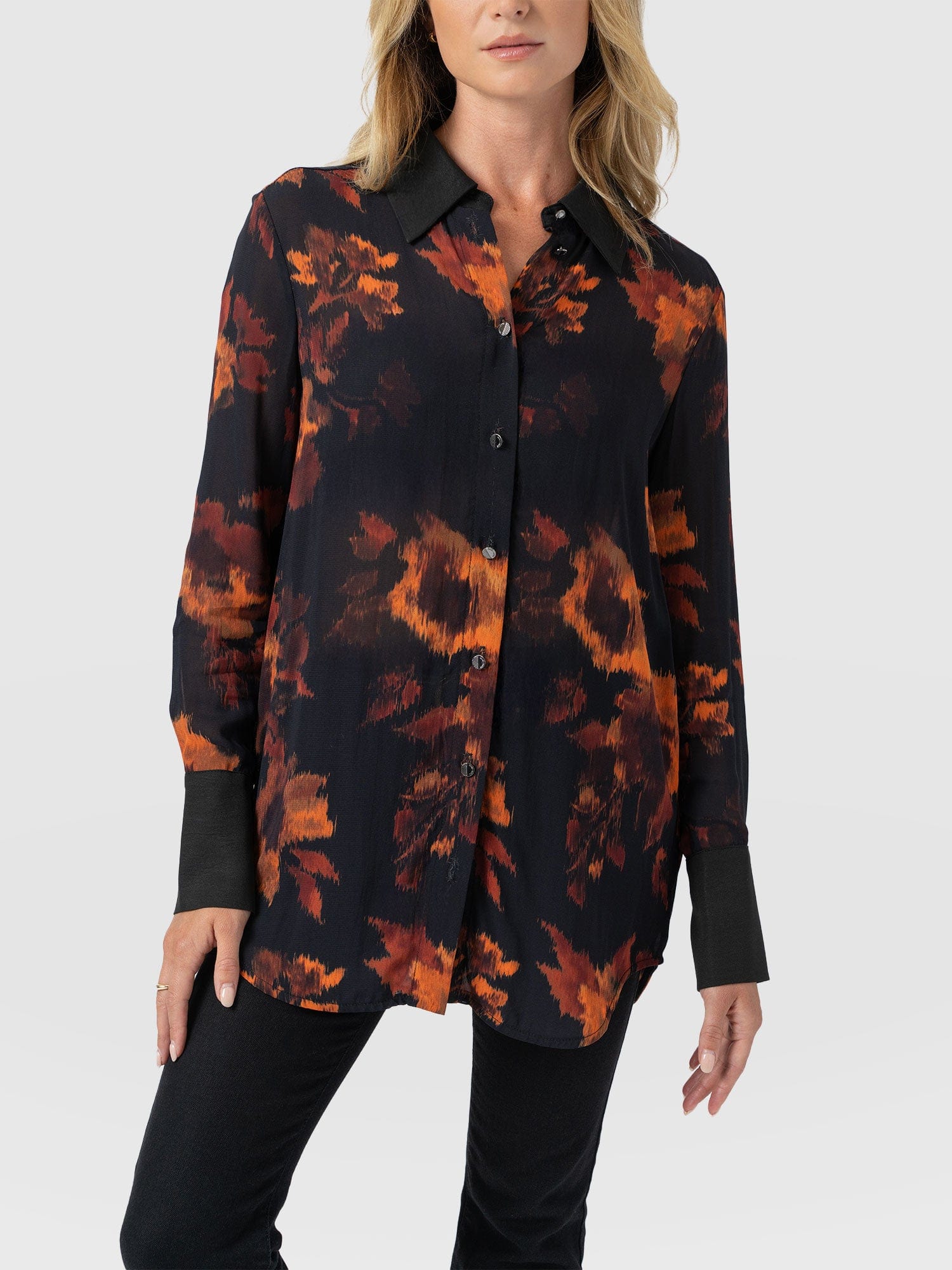Madison Shirt - Autumn Floral - Women's Blouses | Saint + Sofia® USA