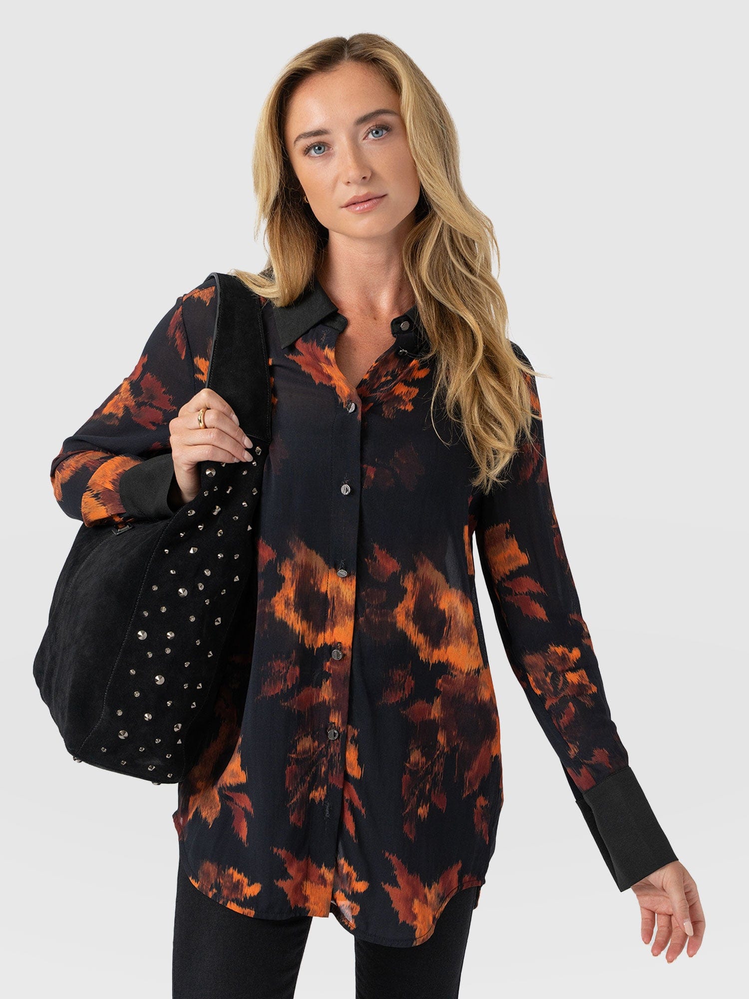 Madison Shirt - Autumn Floral - Women's Blouses | Saint + Sofia® USA