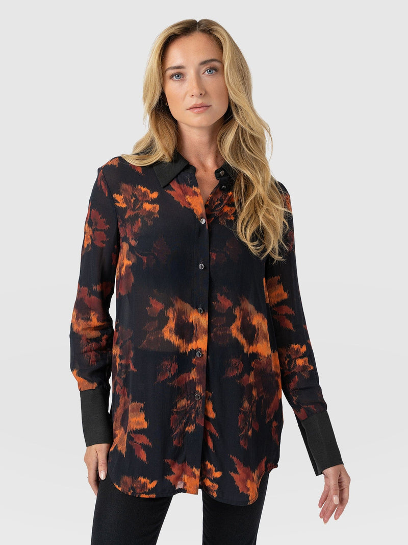Madison Shirt - Autumn Floral - Women's Blouses | Saint + Sofia® USA