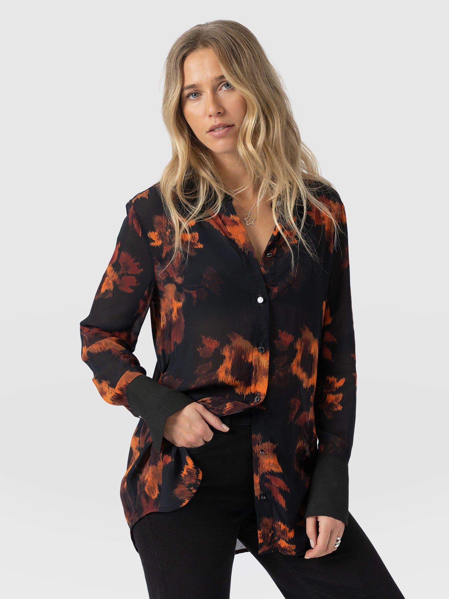Madison Shirt - Autumn Floral - Women's Blouses | Saint + Sofia® USA