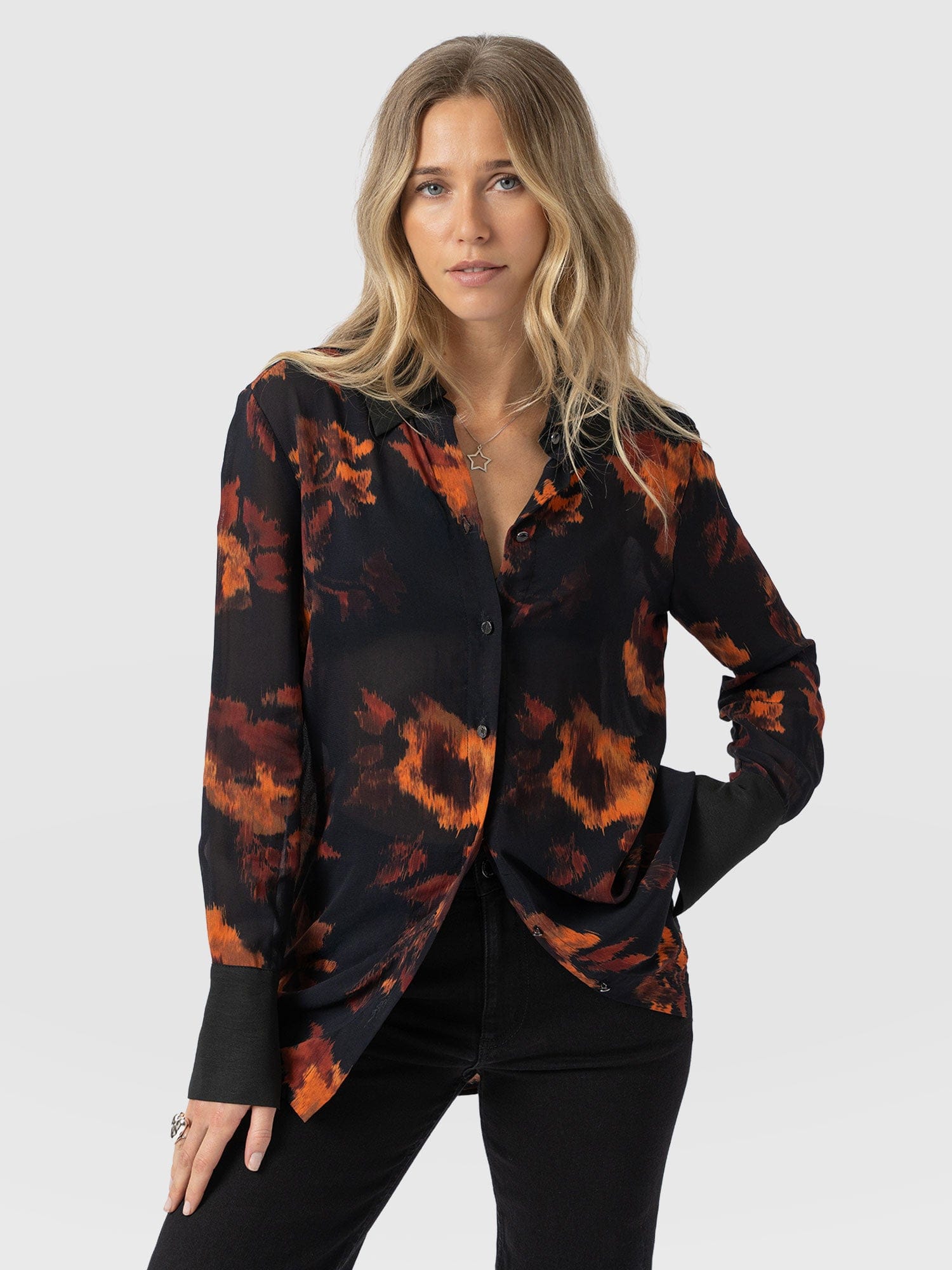 Madison Shirt - Autumn Floral - Women's Blouses | Saint + Sofia® USA