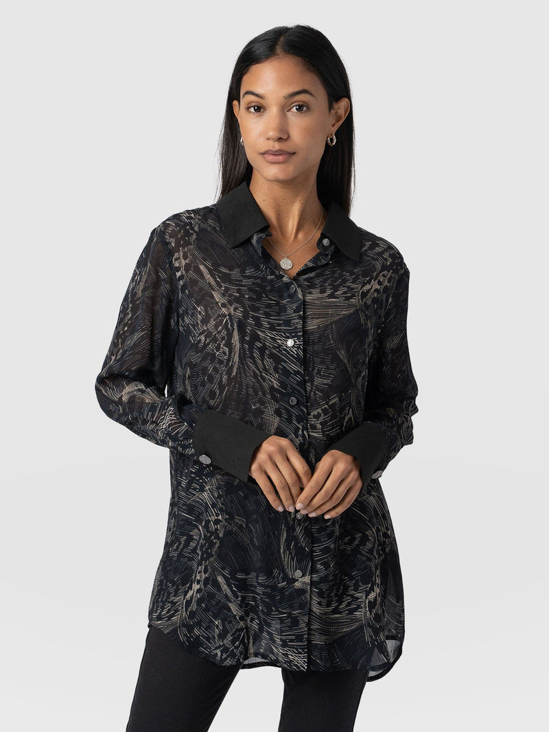 Madison Shirt Spot Feather - Women's Shirts | Saint + Sofia® US