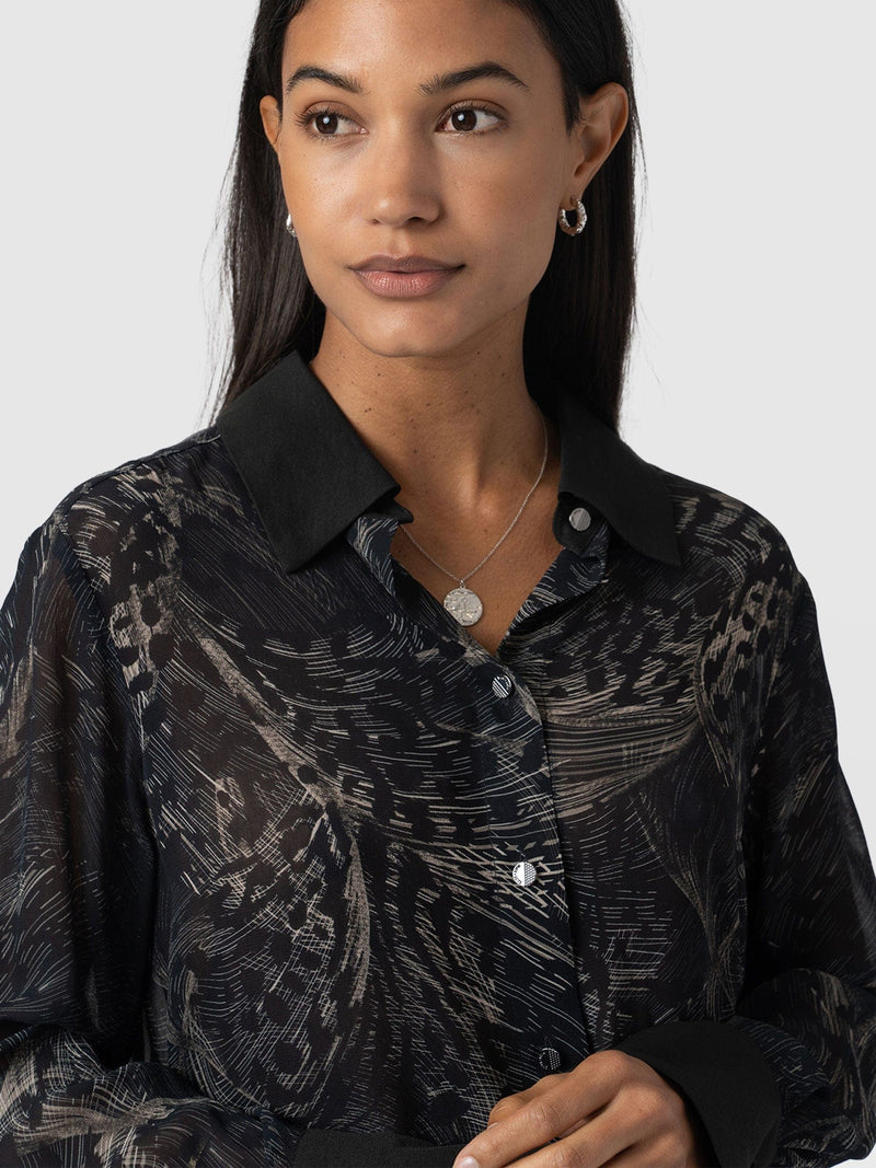 Madison Shirt Spot Feather - Women's Shirts | Saint + Sofia® US