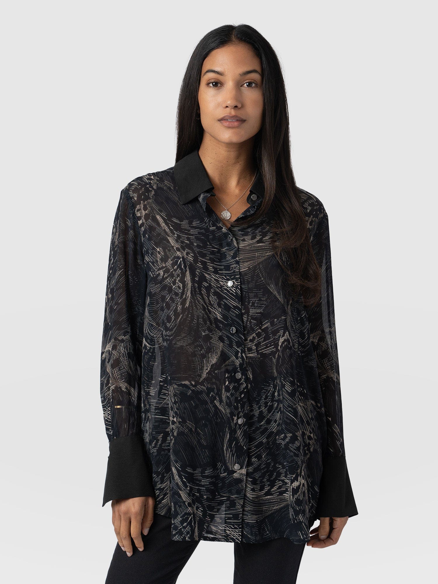 Madison Shirt Spot Feather - Women's Shirts | Saint + Sofia® US